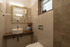 Dusche, Haartrockner, Seife