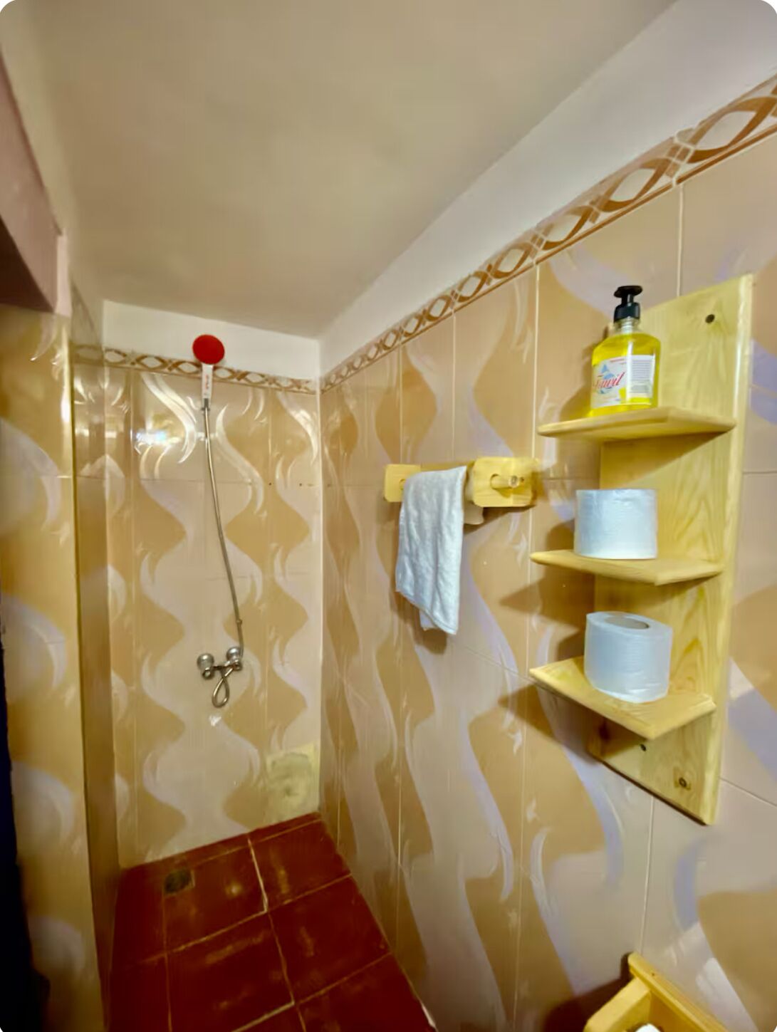 Towels, soap, toilet paper