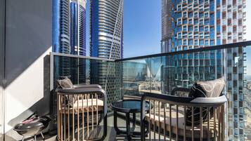 Lägenhet City - 2 sovrum - viss havsutsikt | Balkong