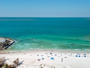 Sun-loungers, beach towels