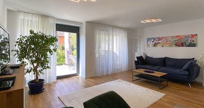 Ferienhaus im Grünen mit Terrasse und Garten für bis zu 4 Personen