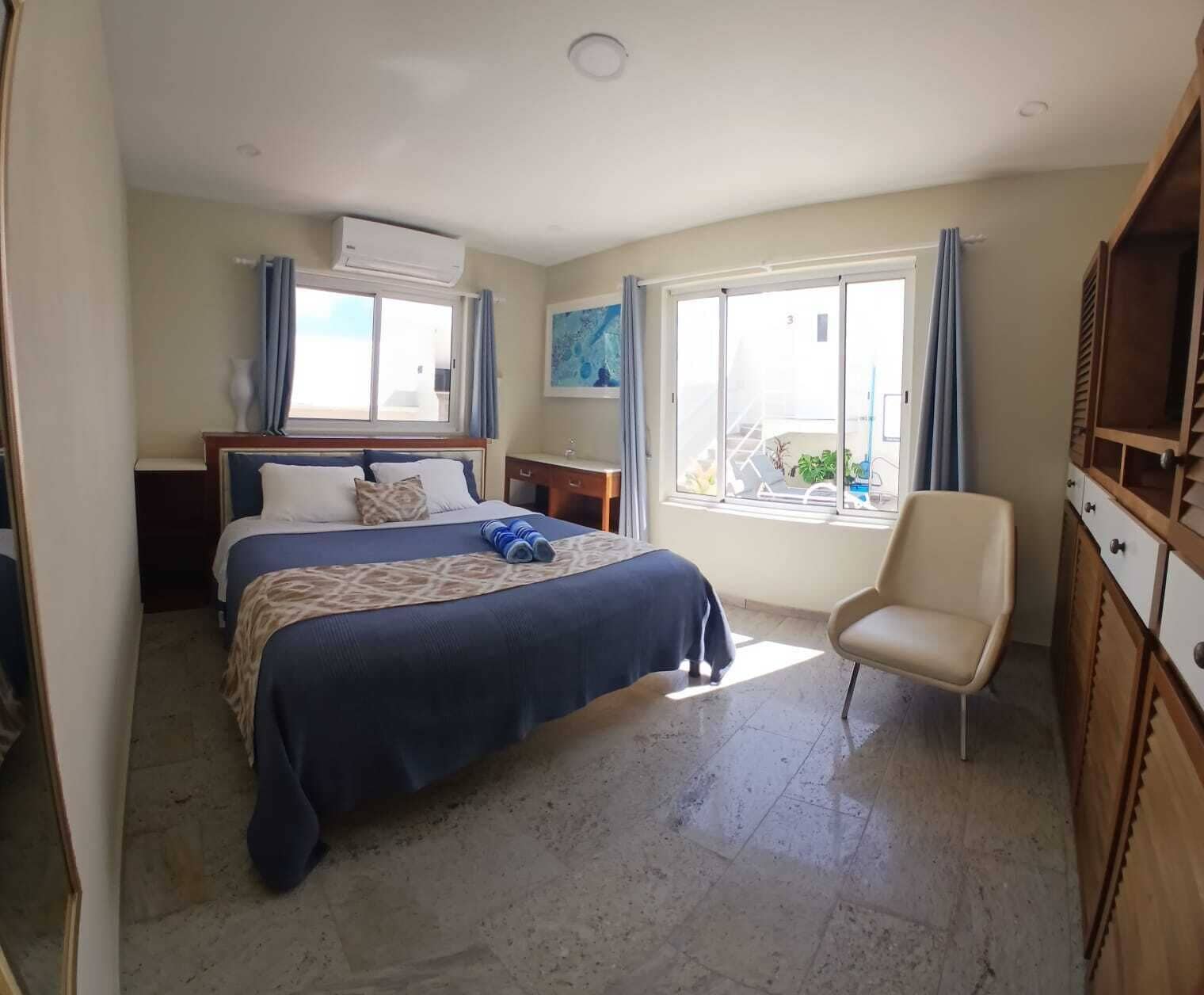 2 slaapkamers, een strijkplank/strijkijzer, wifi, beddengoed