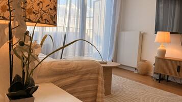 2 Schlafzimmer, BĂŒgeleisen/BĂŒgelbrett, Reisekinderbett, WLAN