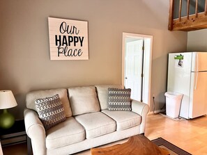 Smart TV, fireplace, video games, table football