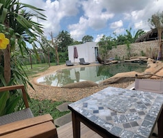 Suíte estúdio superluxo, vista para a piscina | Terraço/pátio