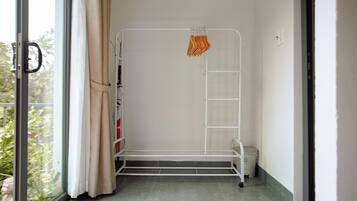 In-room safe, desk, laptop workspace, blackout drapes