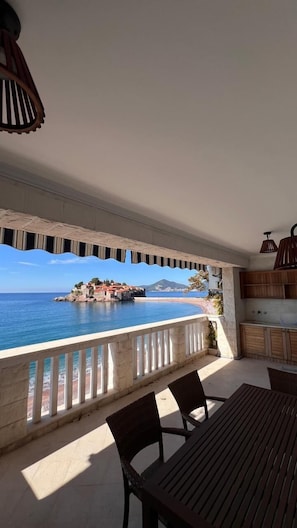 Departamento Confort, vista al mar | Terraza o patio