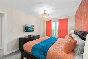 Maison, 4 chambres, patio, vue sur le lac | 4 chambres, fer et planche à repasser, accès au Wi-Fi (inclus)
