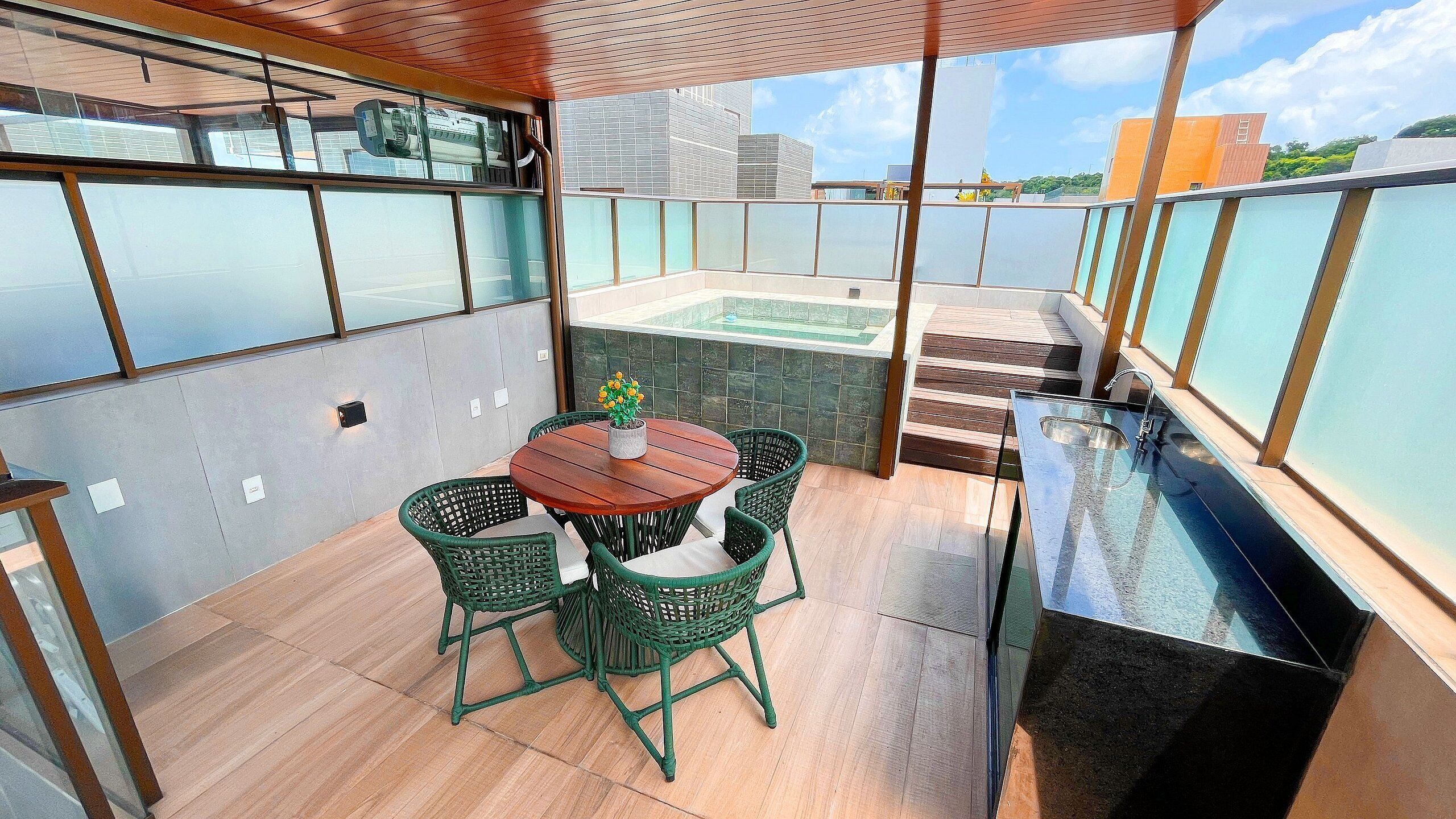Apartamento básico | Restaurante al aire libre