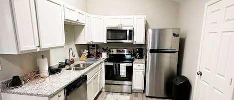 Microwave, oven, stovetop, dishwasher