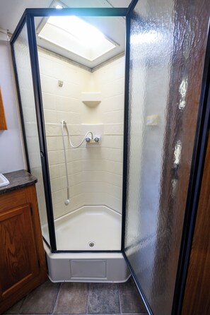 Shower - RV Site 9 Camper - Hatfield McCoy Trails (Wilkinson)