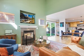 Smart TV, fireplace, offices