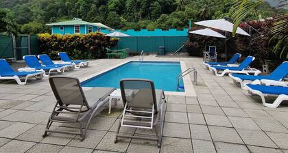 Charming 1-bedroom apartment with WiFi, AC, swimming pool, in lovely SoufriĂšre