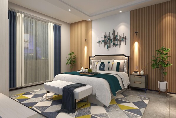 Executive Room, Beachfront | Minibar, in-room safe, individually decorated, individually furnished