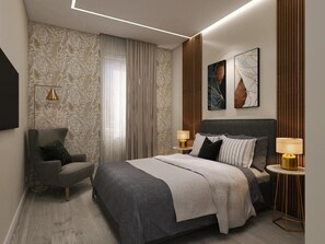 豪華雙人或雙床房, 城市景觀 | 客房內保險箱、隔音、免費無線上網