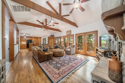 Cabin on 160 Acres - Stocked Ponds, Firepit, Trails - Just 30 minutes from Tulsa