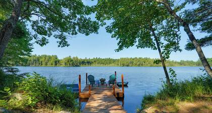 Private Dock & Deck: Tranquil Dam Pond Cottage!