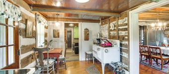 Hot Tub & Creek Views: Secluded Perryville Cabin