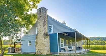 Hot Tub & Creek Views: Secluded Perryville Cabin