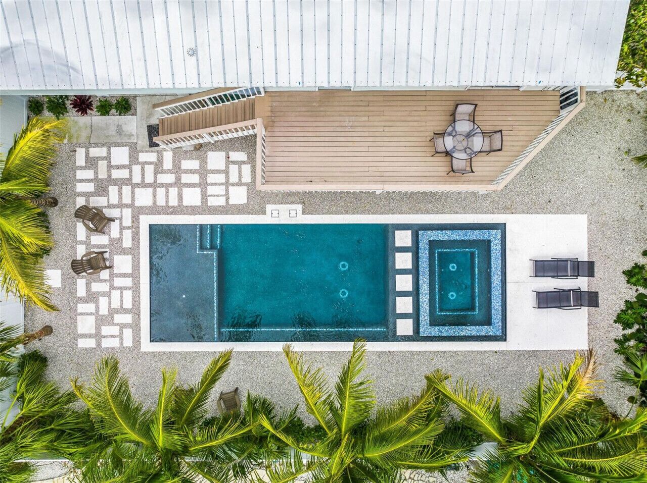 A heated pool