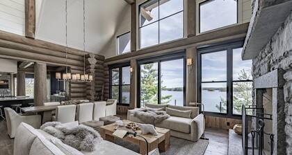 9 bed 9 bath log home on Lake Muskoka