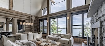 9 bed 9 bath log home on Lake Muskoka