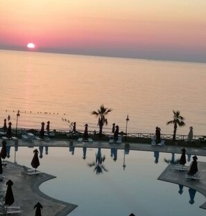 Pool - Serene 2-bedroom apartment with AC in Folla Aqua Resort (Akouda)