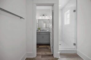 Design House, Multiple Beds, Balcony, Beachside | Bathroom | Towels - Dream Home Steps from Emerald Beach (Santa Rosa Beach)