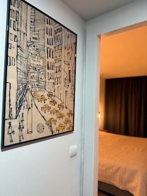 2 chambres, fer et planche à repasser, Wi-Fi, draps fournis