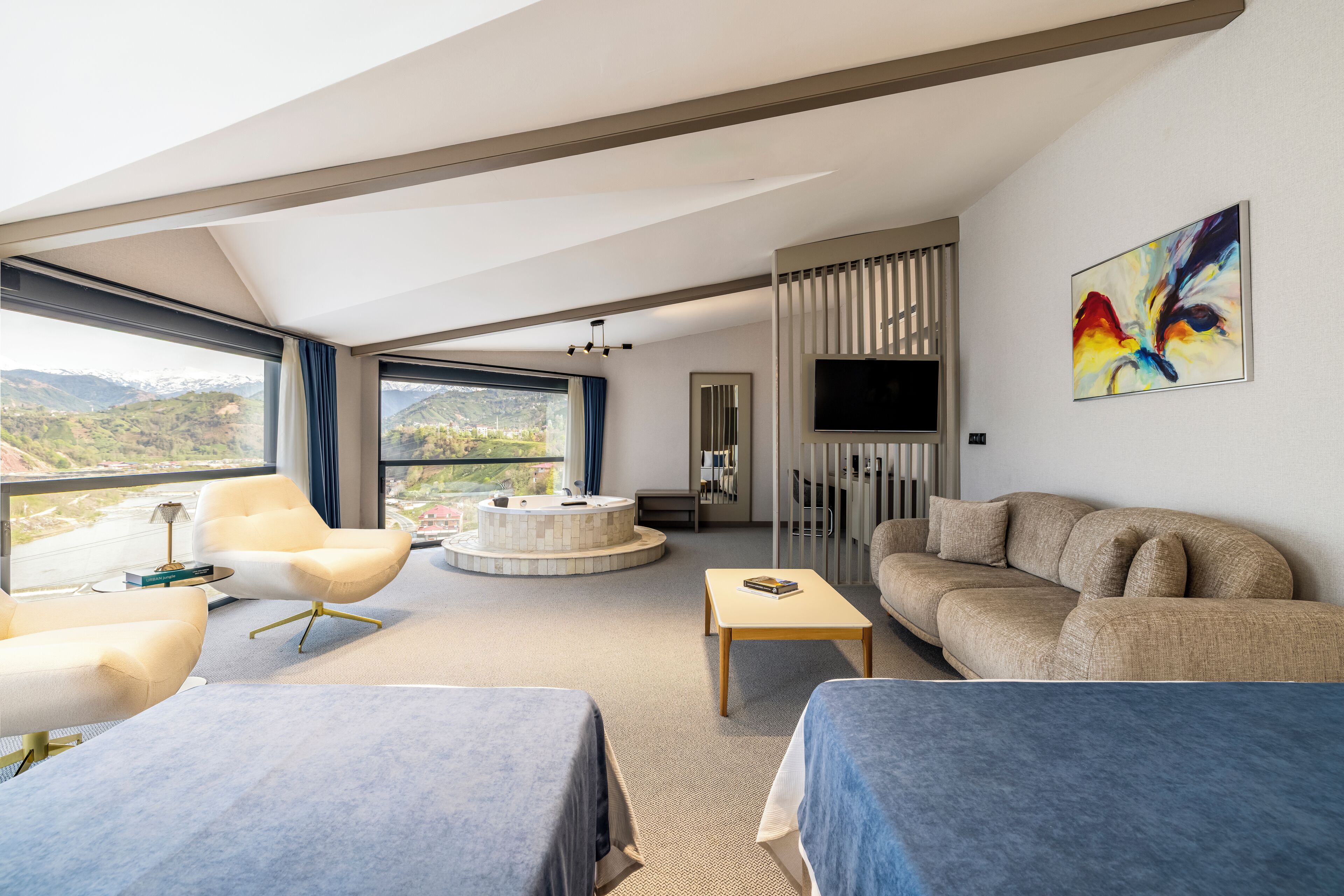 Suite, Sea View | In-room safe, desk, laptop workspace, iron/ironing board