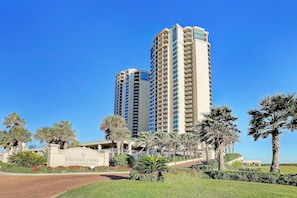 Exterior - Palisade Palms Beachfront Retreat, large dog-friendly! (Galveston)
