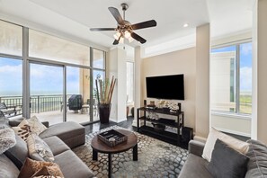 Smart TV, foosball, table tennis, books