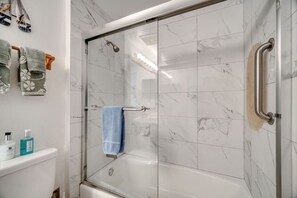 Shower, hair dryer