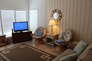 Smart TV - Beachfront Family Getaway – 5BR Ocean Isle Home w/ Porch & Keyless Entry (Ocean Isle Beach)