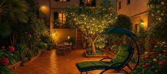 MONDELLO COTTAGE ULIVO 1 | Beach Apartment with Private Garden & Parking