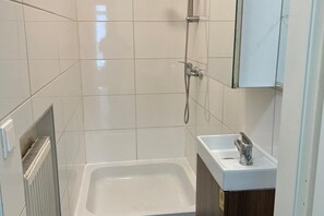 Shower, hair dryer