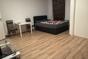 1 makuuhuone, vuodevaatteet