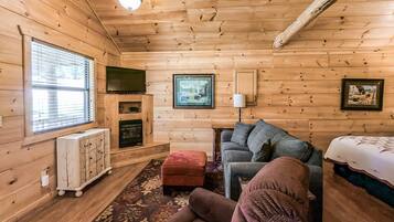 Télévision, cheminée