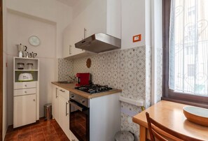 Microwave, oven, stovetop, coffee/tea maker