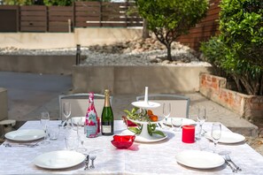 Outdoor dining - WELCS VILLA 239 PDA con piscina y vista (Sant Feliu de Guixols)