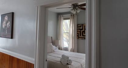 Large 2BR Apt w/Balcony | Quick NYC Train