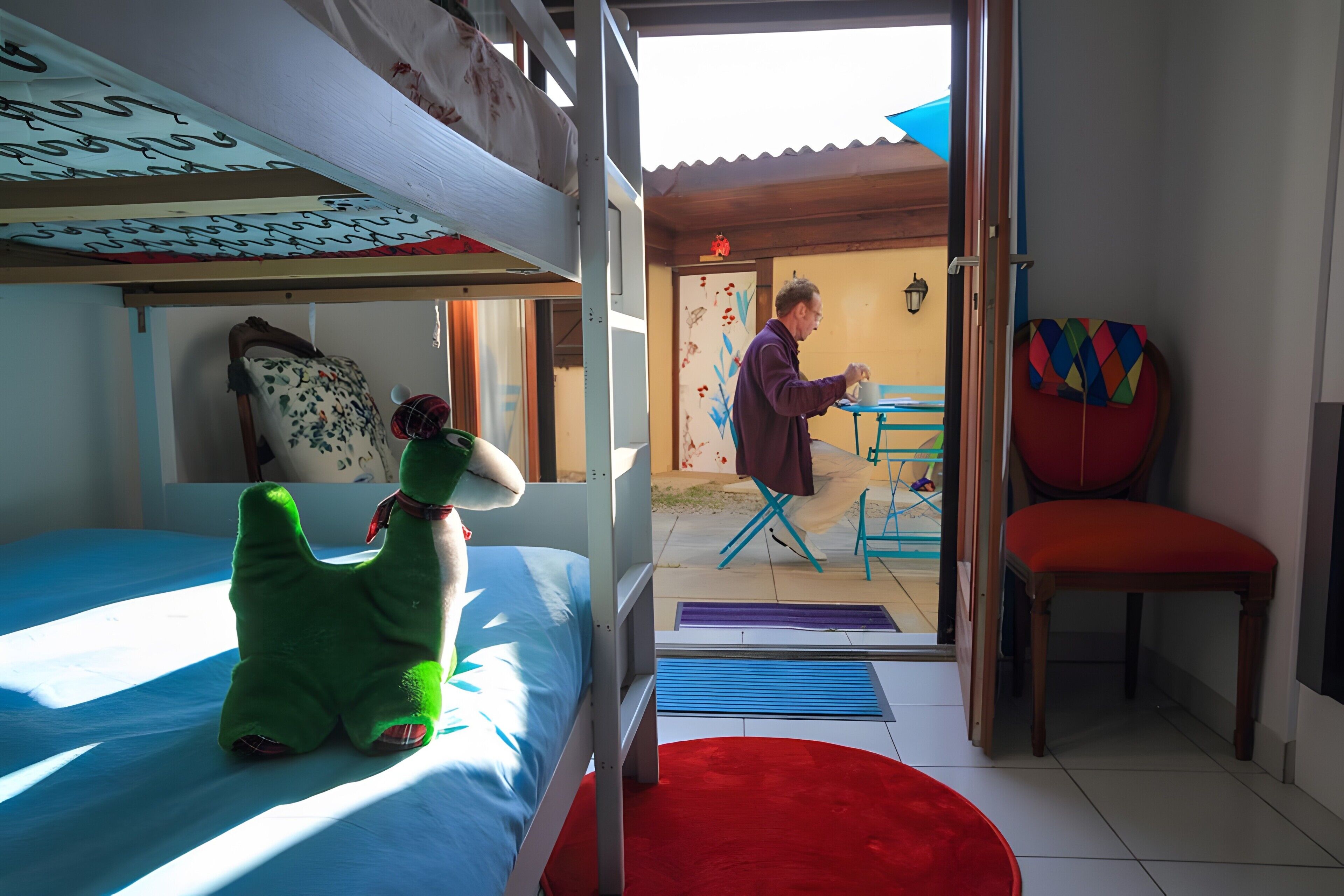 2 habitaciones, tabla de planchar con plancha y wifi gratis 