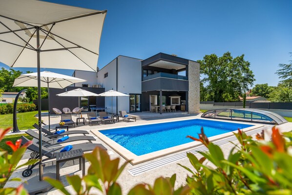 A heated pool