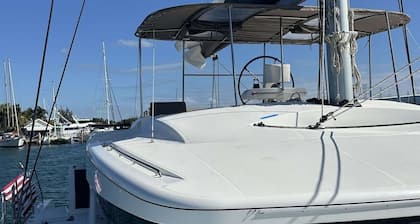 Spacious 52 ft Catamaran for Dockside Stay