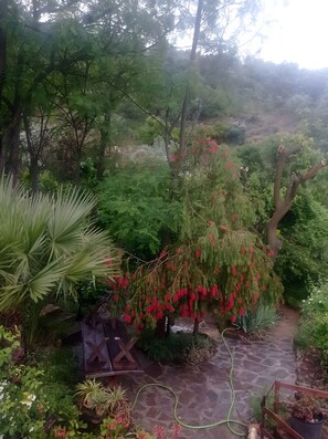 Terrace/patio - Holiday Home 'Finca Rústica La Pájara' with Mountain View, Pool and Wi-Fi (Villanueva del Arzobispo)