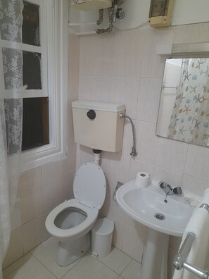 Sèche-cheveux, bidet, serviettes fournies, savon