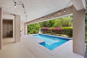 Una piscina riscaldata