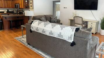 Smart-tv en een open haard