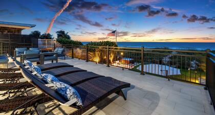 Oceanfront 6BDRM 4.5BA w/ Movie Rm, Game Rm, Hot Tub, Fire Pit, Summer Kitchen
