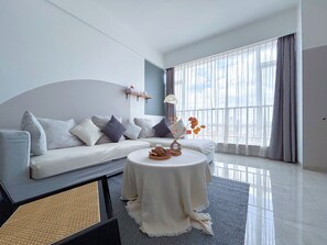 Design-Apartment, 2 Schlafzimmer, Stadtblick | Ausblick vom Zimmer